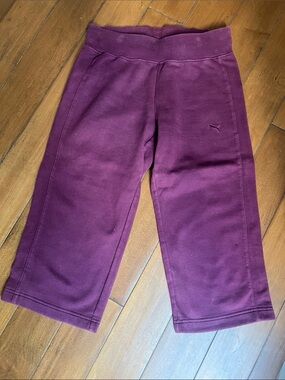 Puma Plum Cropped Sweatpants